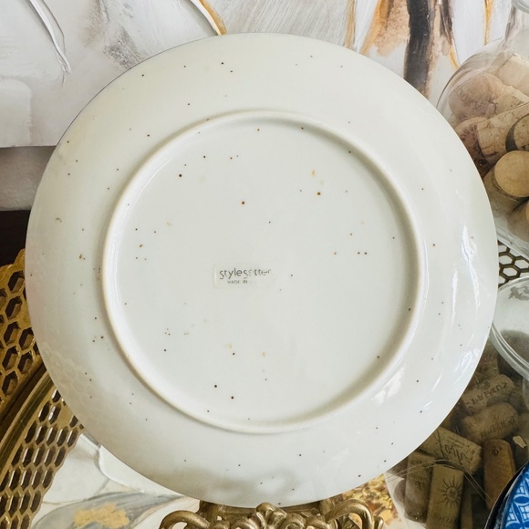 6 Imari Style Japanese Plate by Style Setter Asain Chinoiserie Decor Blue White - Picture 3 of 7